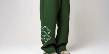 Embroidered Zip Hoodie & Pants Set Men Streetwear 2-Piece Tracksuit