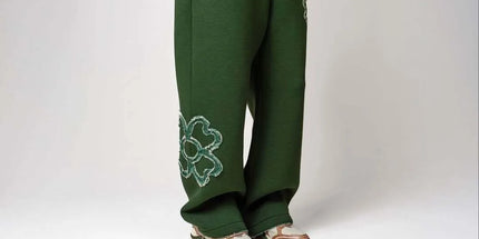 Embroidered Zip Hoodie & Pants Set Men Streetwear 2-Piece Tracksuit